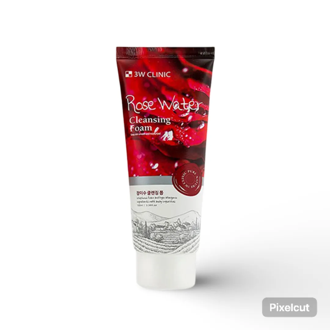 3W Clinic Rose Water Cleansing Foam - 100ml