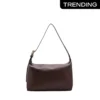 Trendy Large Capacity PU Leather College Tote Bag